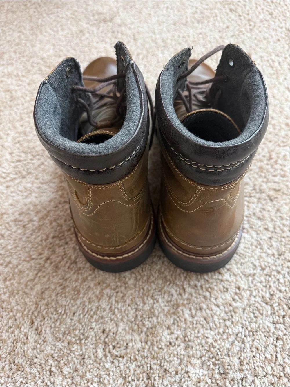 Cole Haan Bryce Men’s Boots Brown Leather Waterproof Size 11M